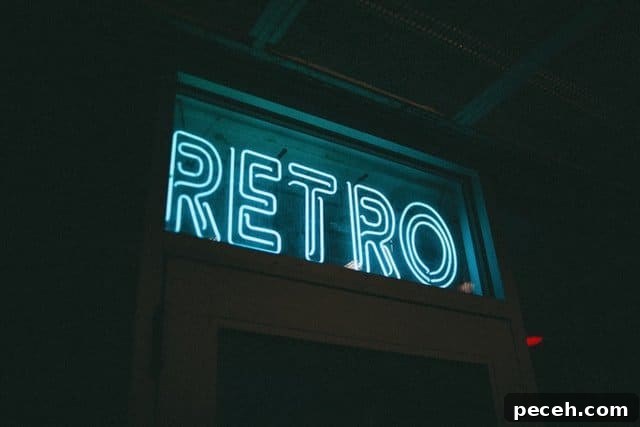 17 Fun and Memorable 13th Birthday Party Ideas 9 Glowing blue Retro sign.