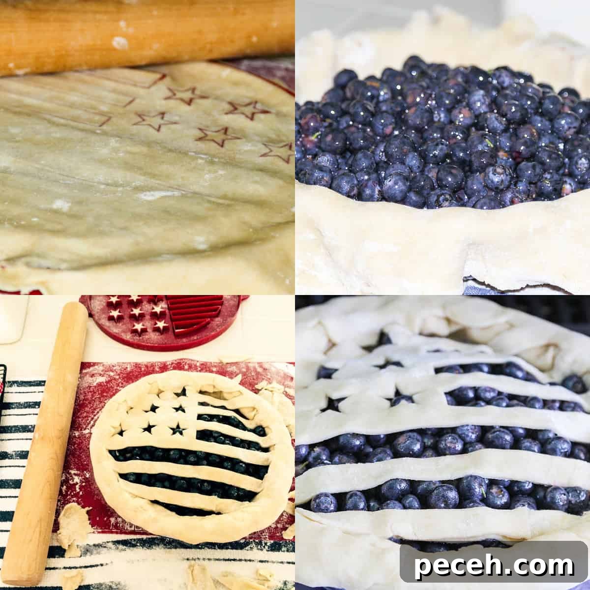 Outdoor Baked Blueberry Pie: Rustic Campfire Recipe 6 Step-by-step pie crust
