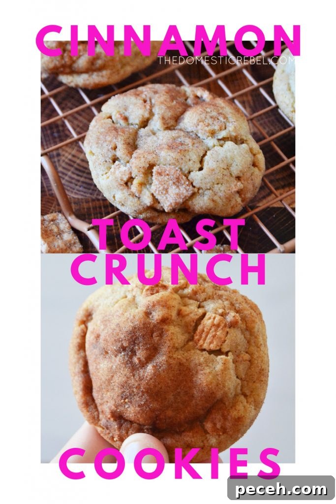 Cinnamon Toast Crunch Cookies photo collage