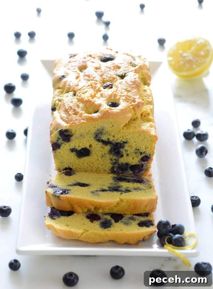 Keto Blueberry Lemon Bread