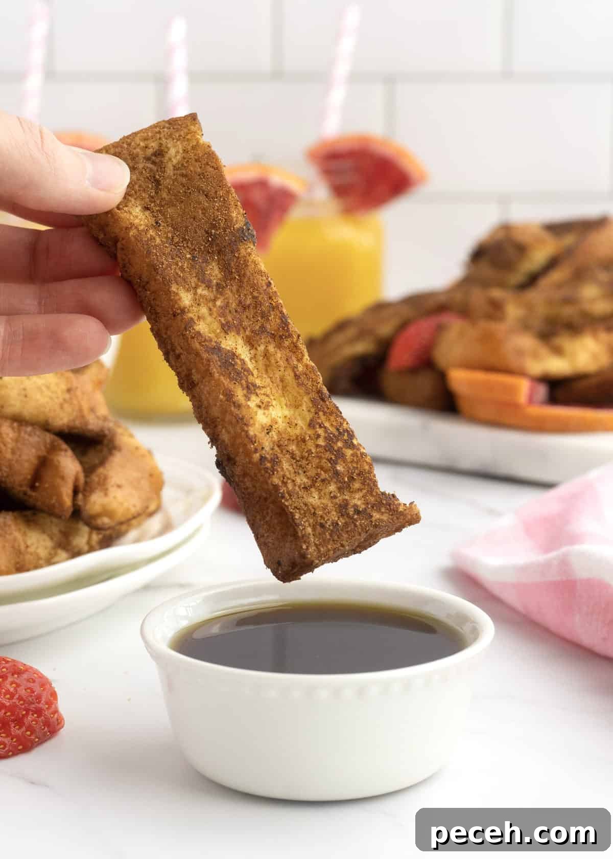 Crispy French Toast Sticks Recipe for Perfect Breakfast Bites 7 French Toast Sticks by The BakerMama