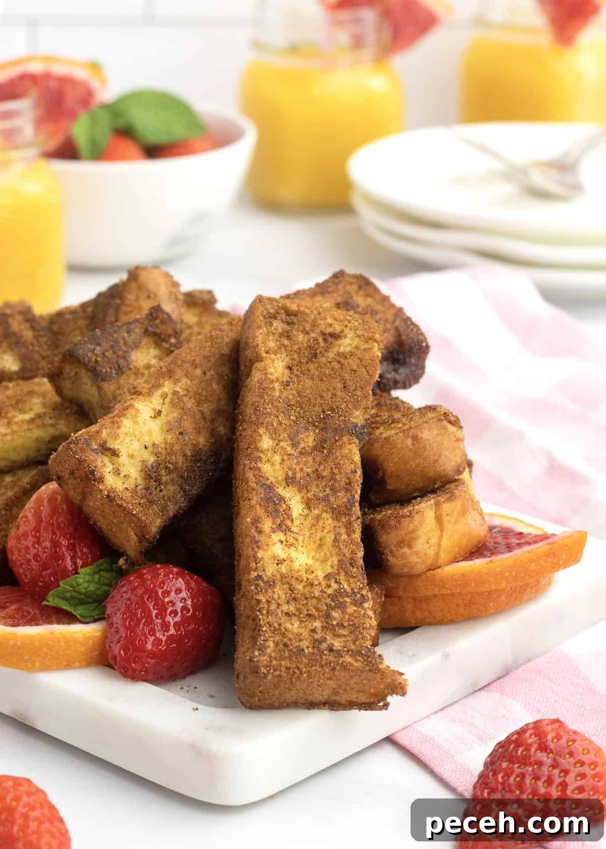 Crispy French Toast Sticks Recipe for Perfect Breakfast Bites 8 French Toast Sticks by The BakerMama