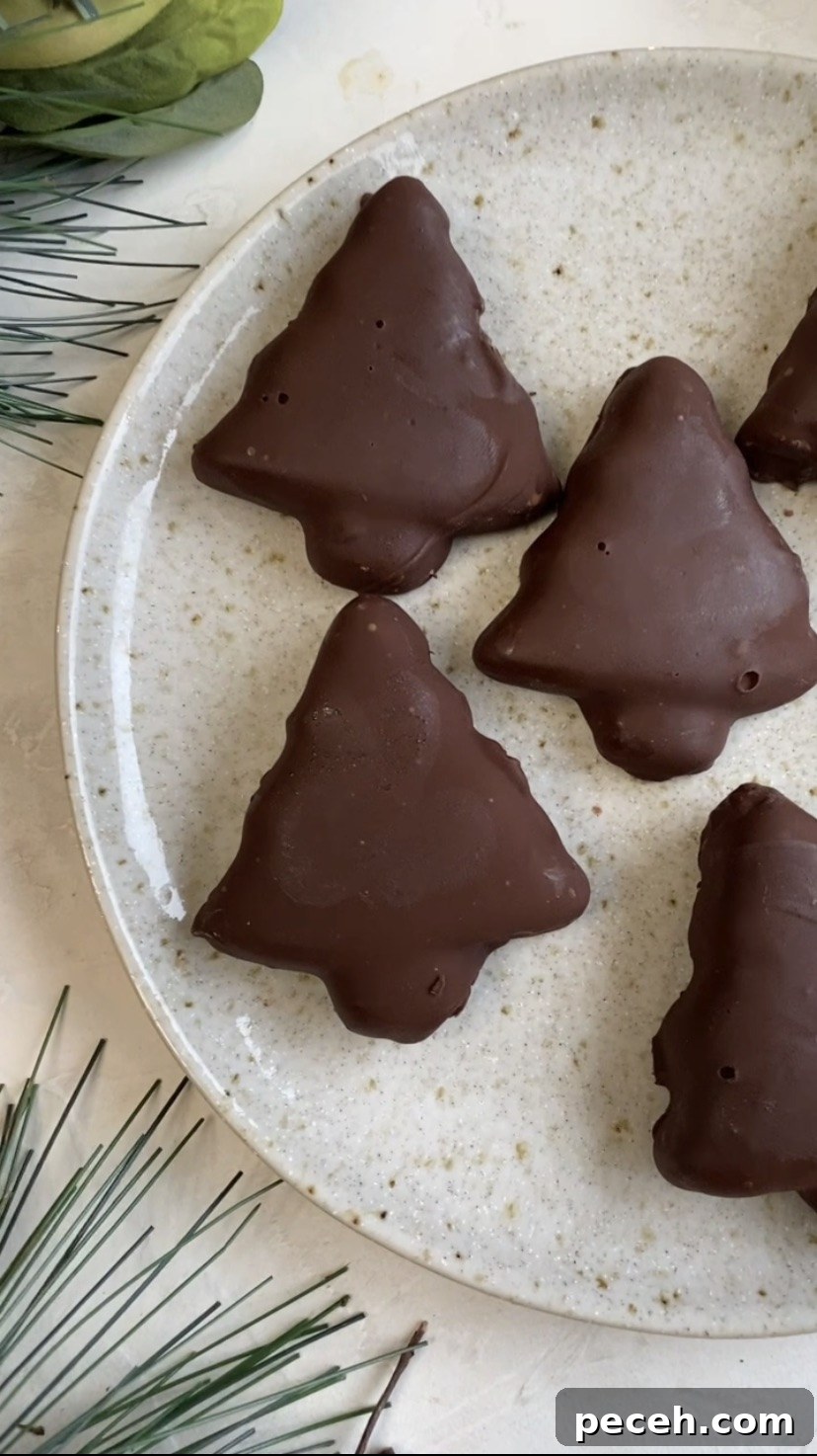 Gluten-free Dairy-free Copycat Reese's Peanut Butter Cup Christmas Trees - 4-ingredients, EASY!