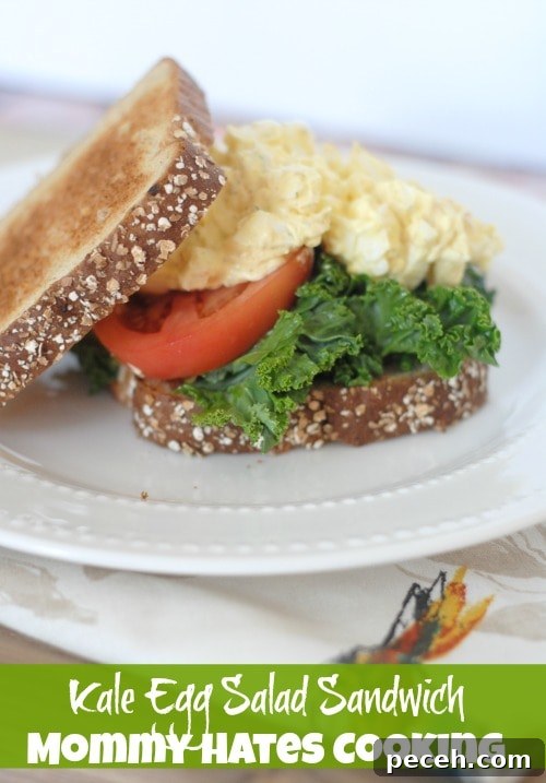 Kale and Egg Salad Sandwich Recipe for a Fresh Lunch 2 Recipe - Kale Egg Salad Sandwiches #GreatDay