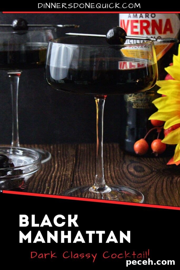Black Manhattan Cocktail: A Bold, Smoky Twist on the Classic 14 black manhattan cocktail recipe dinners done quick pinterest