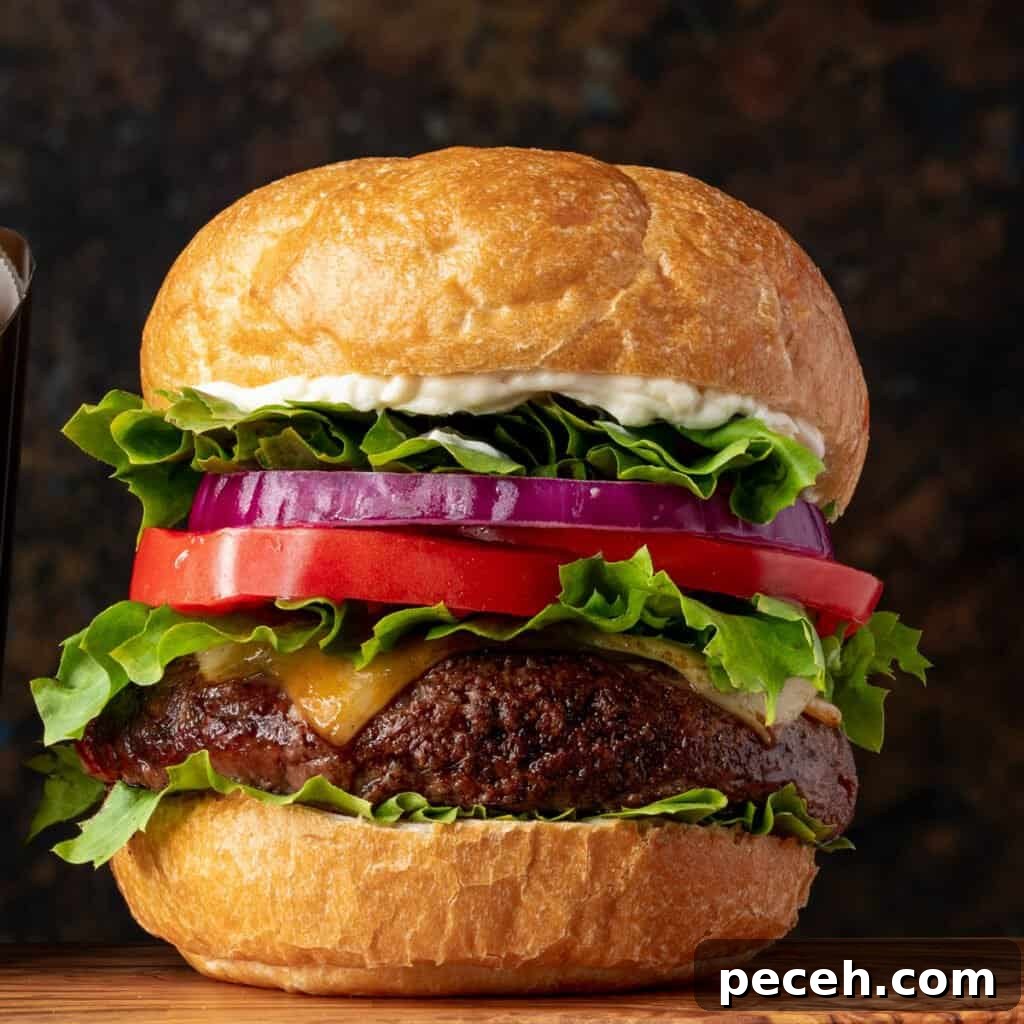 How to Reheat a Burger: 4 Simple Methods for Juicy Results 2 cheese burger with tomato, onion, and lettuce