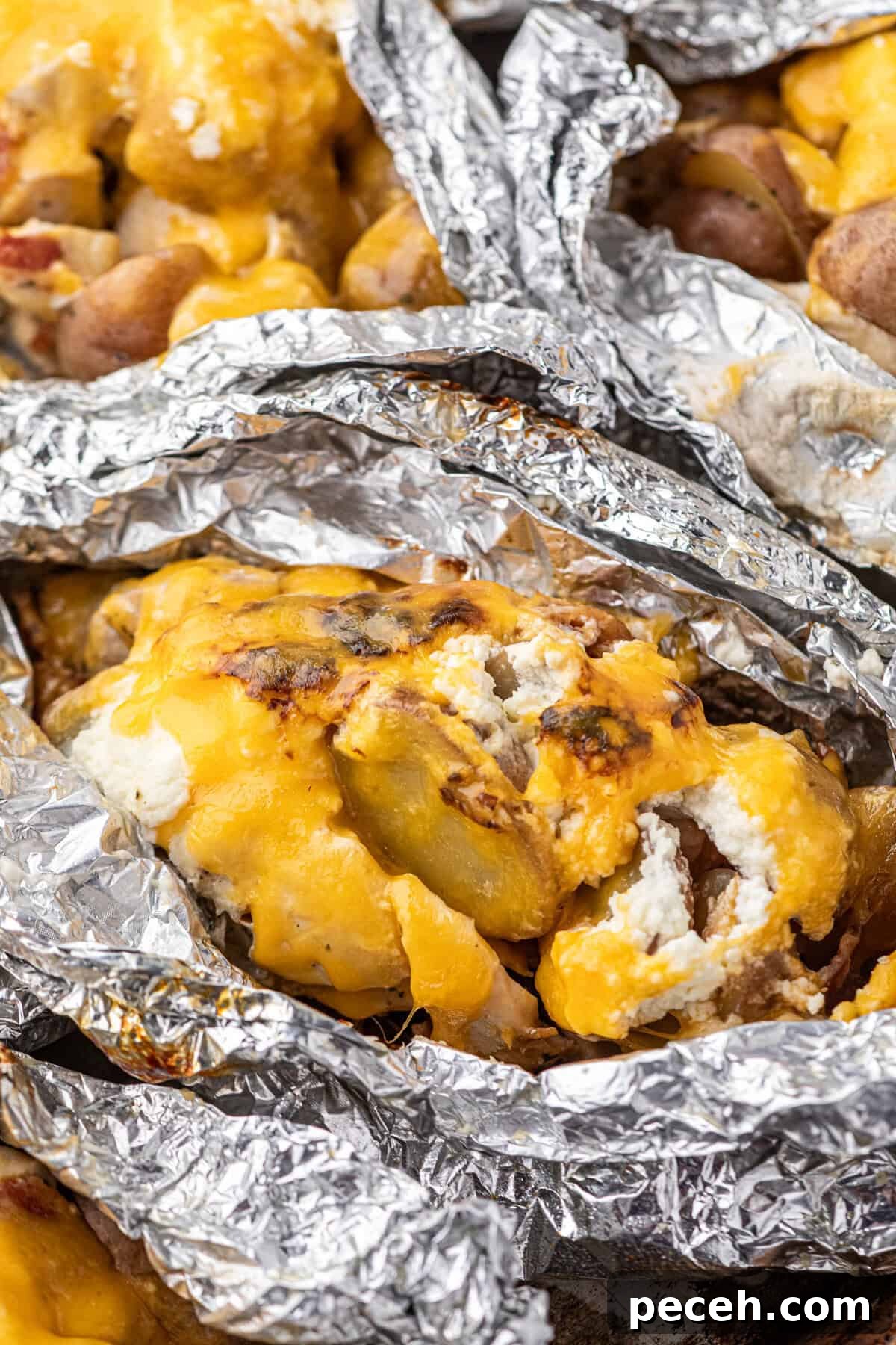 Cheesy Crack Chicken Foil Packet Dinner Recipe 2 Crack Chicken Foil Packets
