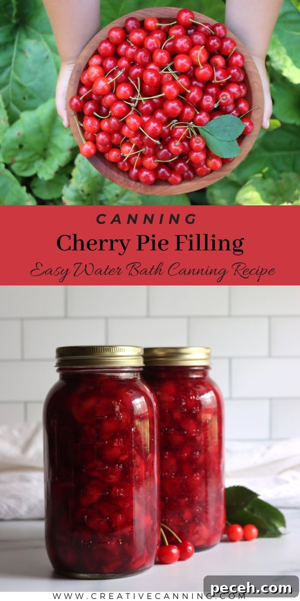Canning Cherry Pie Filling