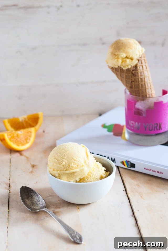 Orange Creamsicle Ice Cream with Rum — Adult Dessert Recipe 4 tequila orange creamsicle ice cream