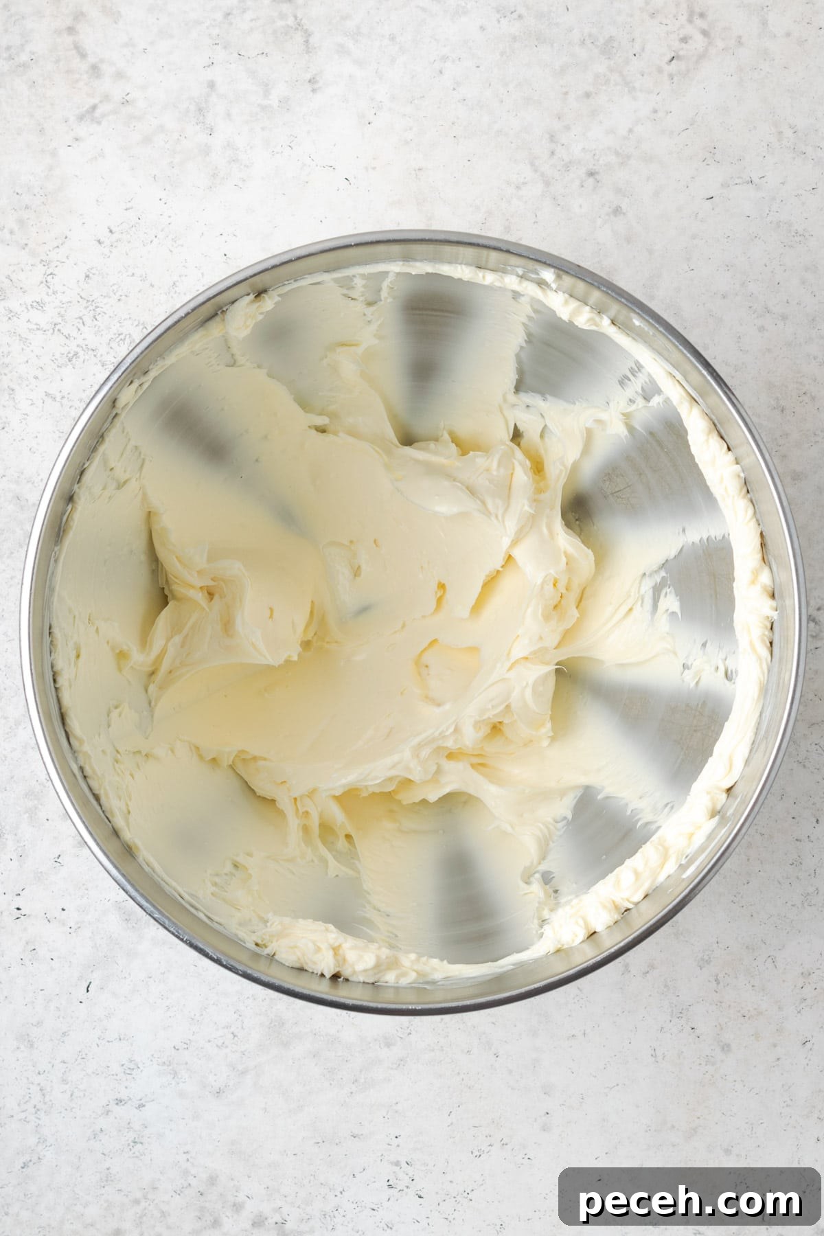 Mint Chocolate Chip Frosting Recipe for Smooth, Creamy Results 4 Butter creamed until smooth in a large mixing bowl.