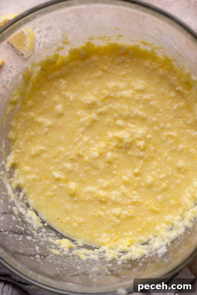 Wet ingredients in a glass bowl.