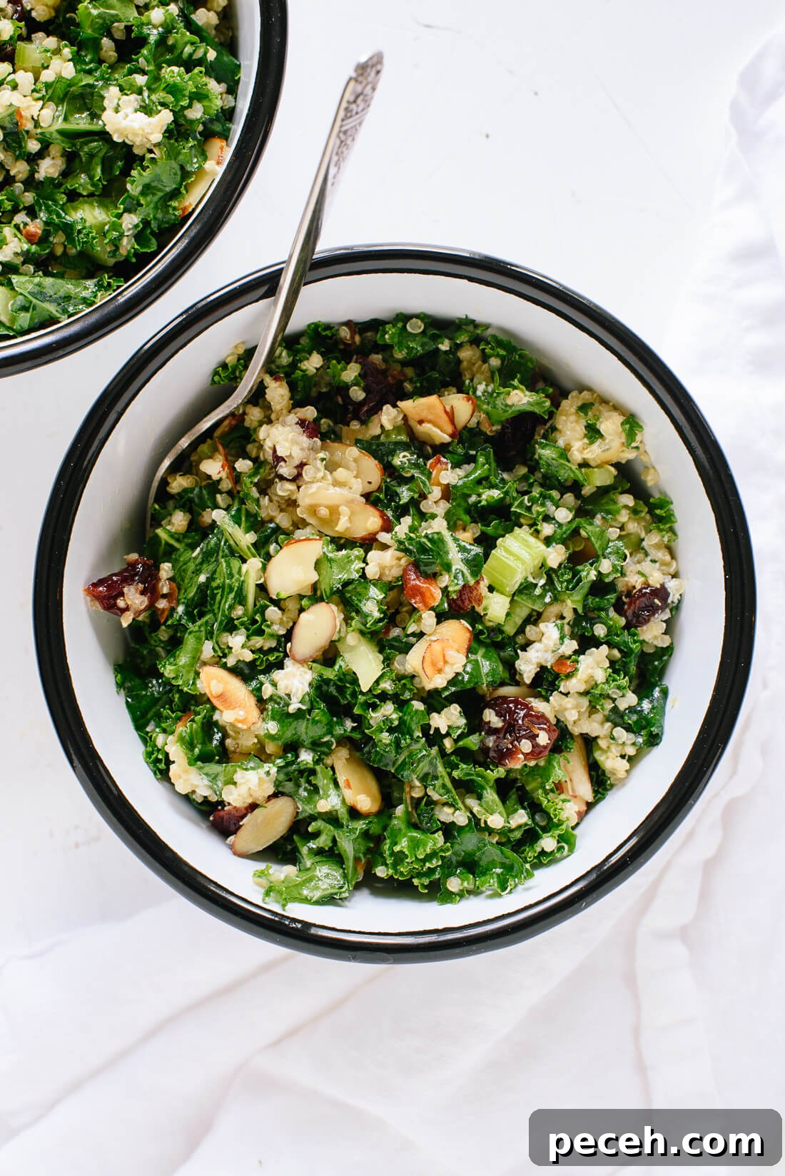 10 Spring Recipes to Try from Love Real Food 3 Kale and Quinoa Salad with Crisp Celery, Plumped Cranberries, and Lemon Dressing