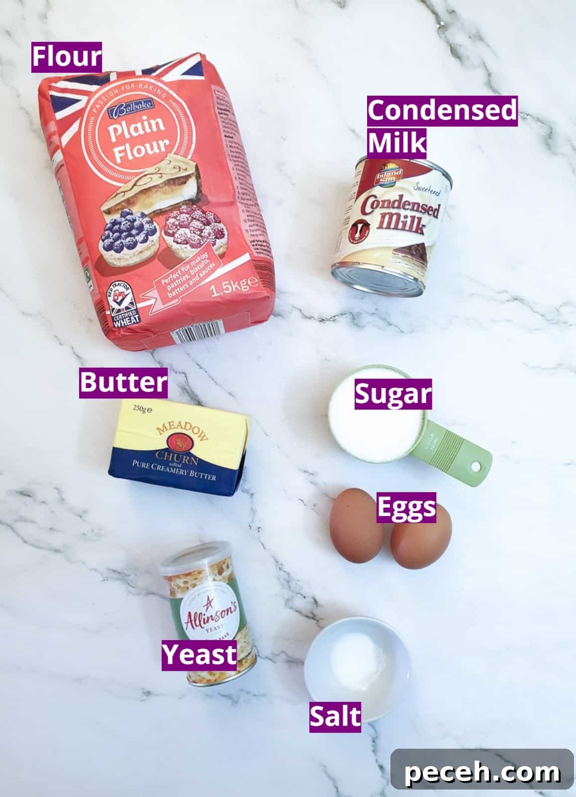 Mosbolletjies (Condensed Milk Rusks): South African Sweet Biscuits 4 Ingredients for condensed milk rusks.