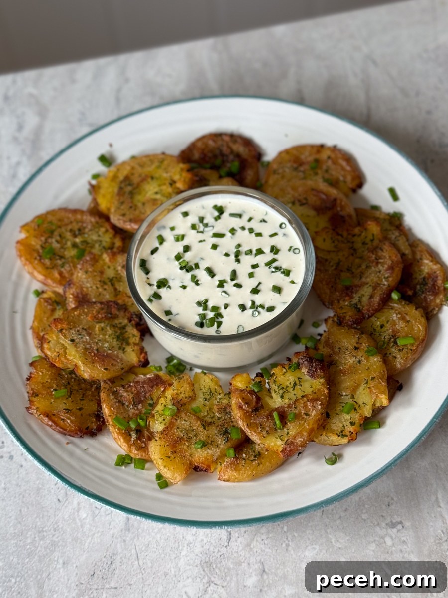 Crispy Smashed Baby Potatoes with Garlic and Herbs 2 img 2941 1