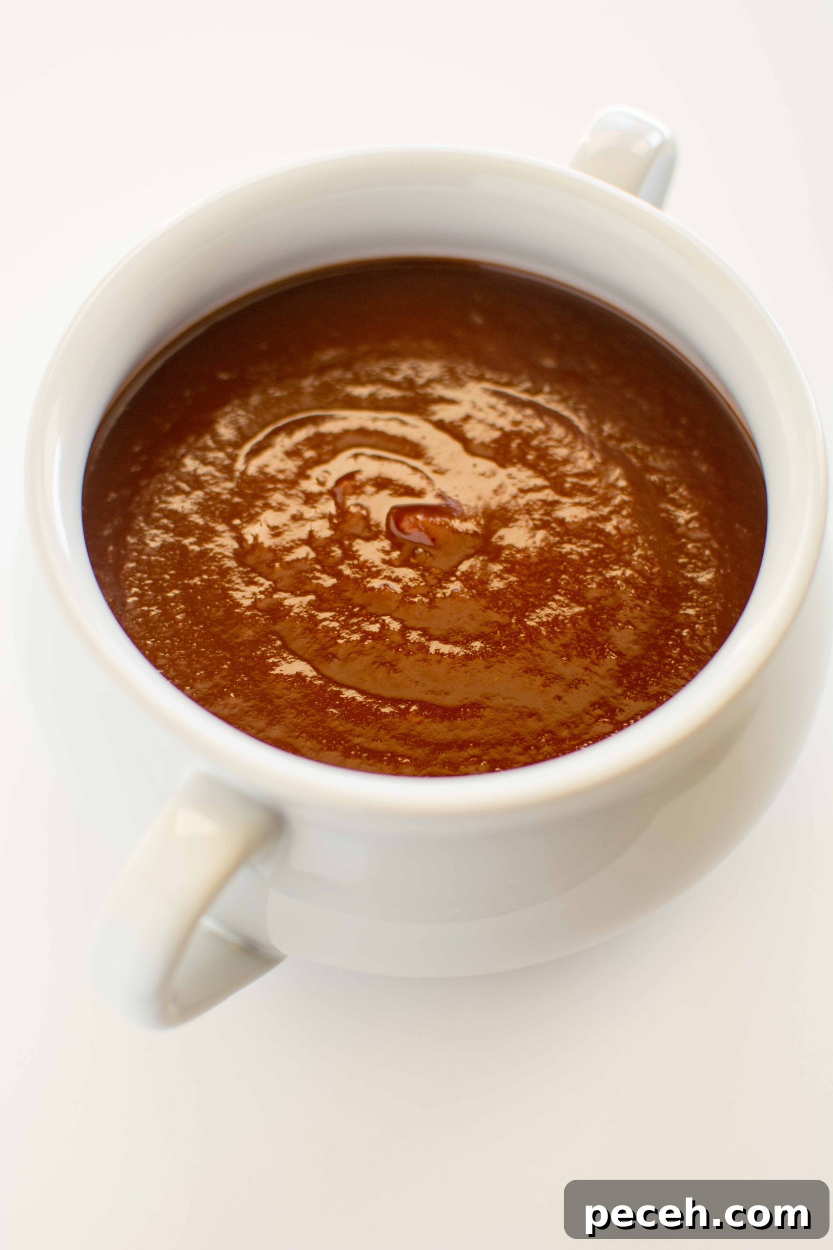 bbq sauce in white bowl