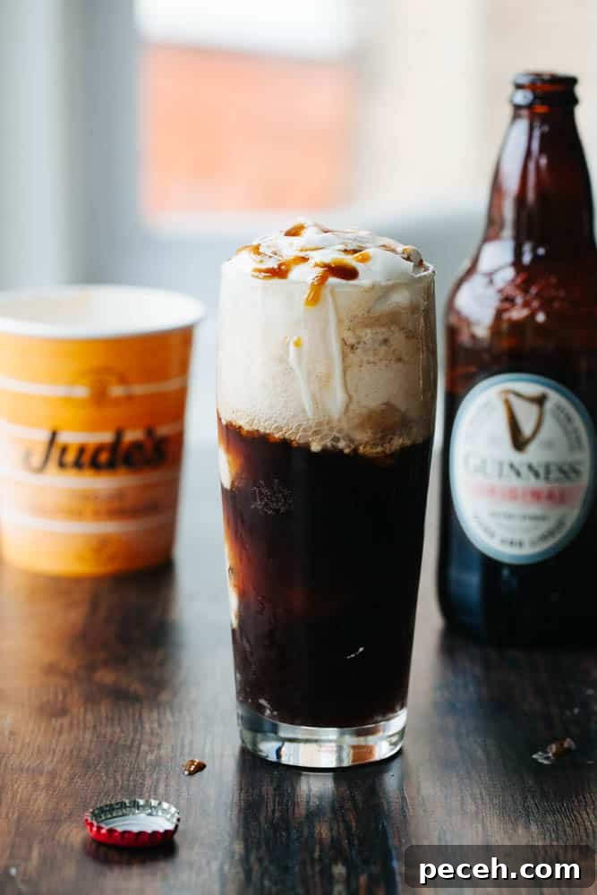 Vegan Guinness Caramel Ice Cream Float Recipe 2 Vegan Guinness Caramel Ice Cream Float