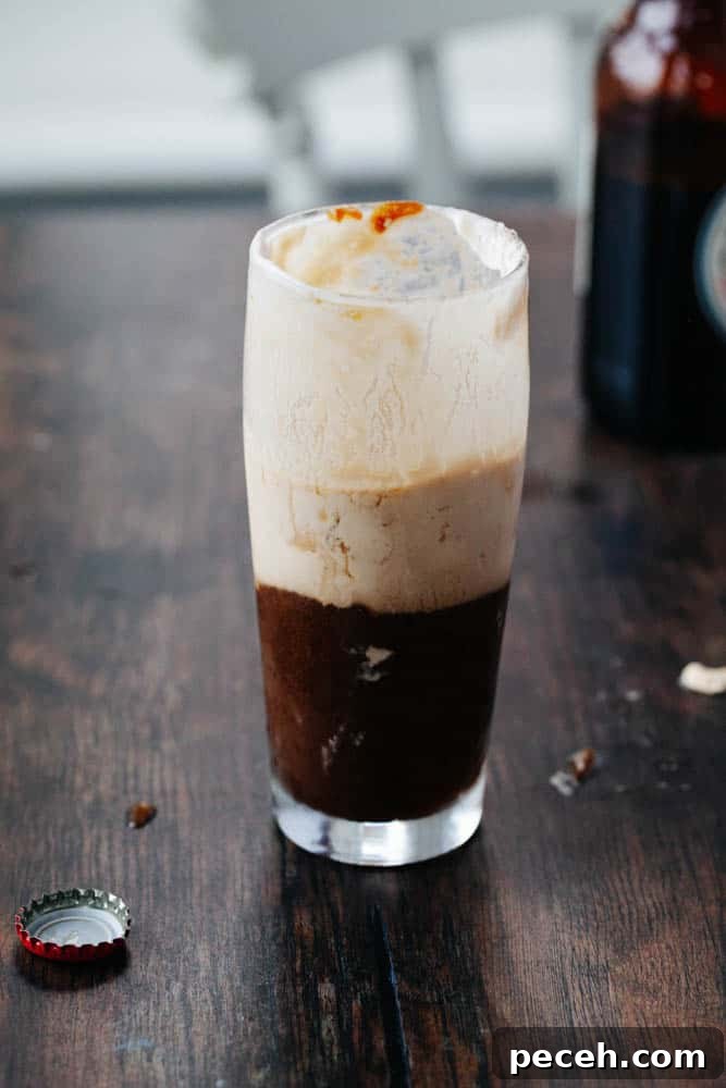 Vegan Guinness Caramel Ice Cream Float Recipe 11 Blended version of float