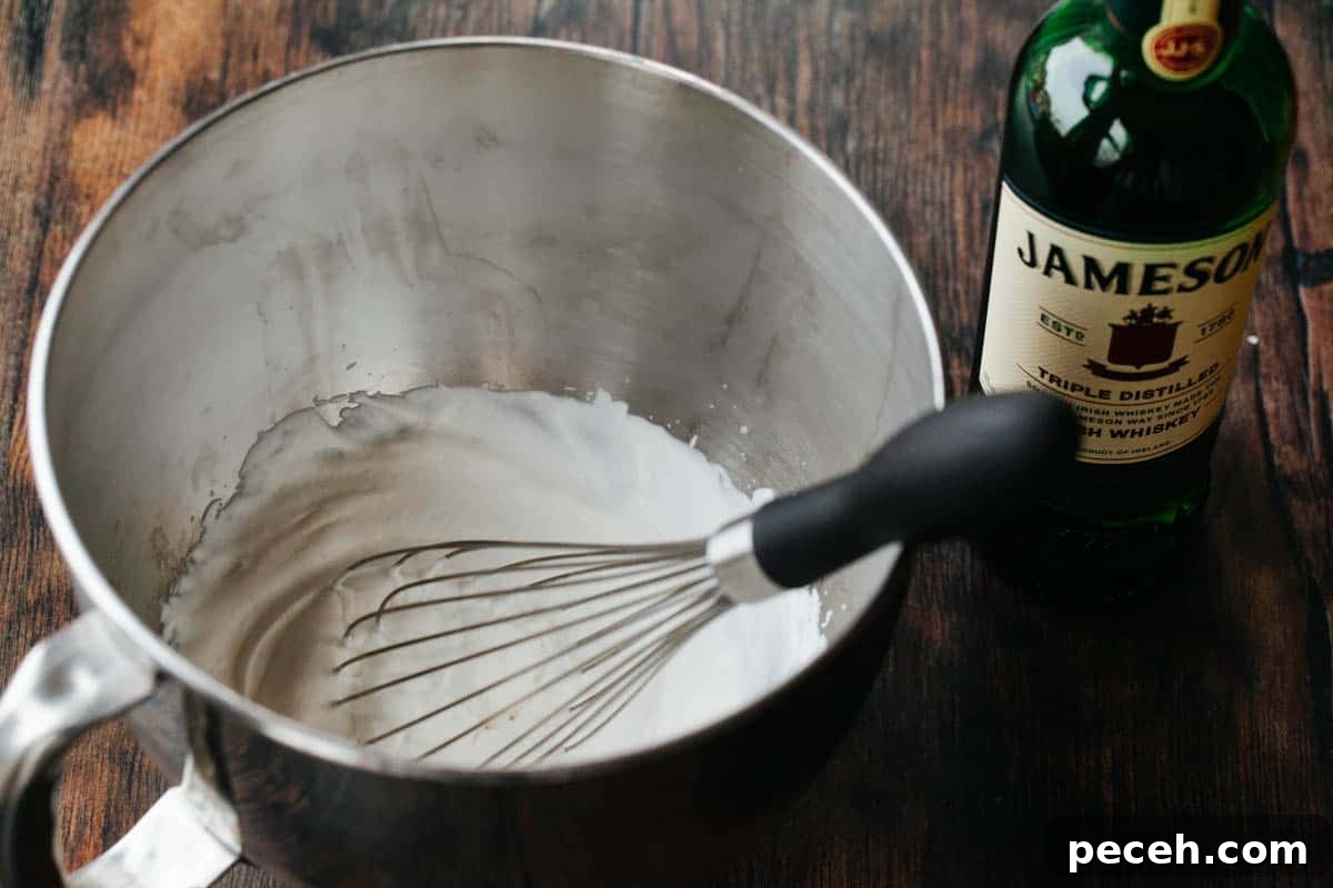 Vegan Guinness Caramel Ice Cream Float Recipe 5 Preparing the float