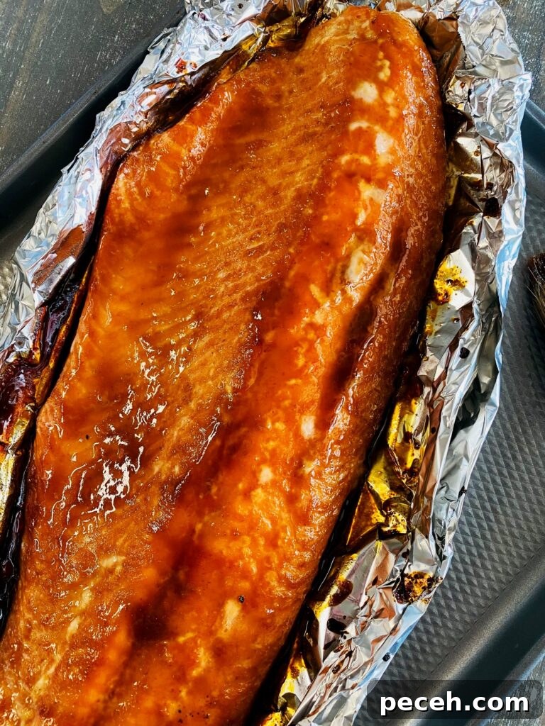 Honey Sriracha Salmon on the Traeger Grill: Sticky Spicy Glaze Recipe 7 Traeger Honey Sriracha Salmon