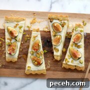 Fig Mascarpone Tart With Pistachio Black Pepper Crust