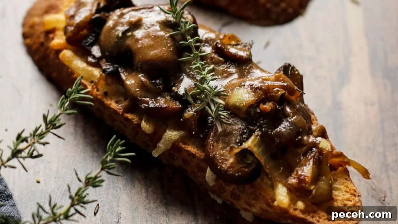 Vegan Mushroom Crostini