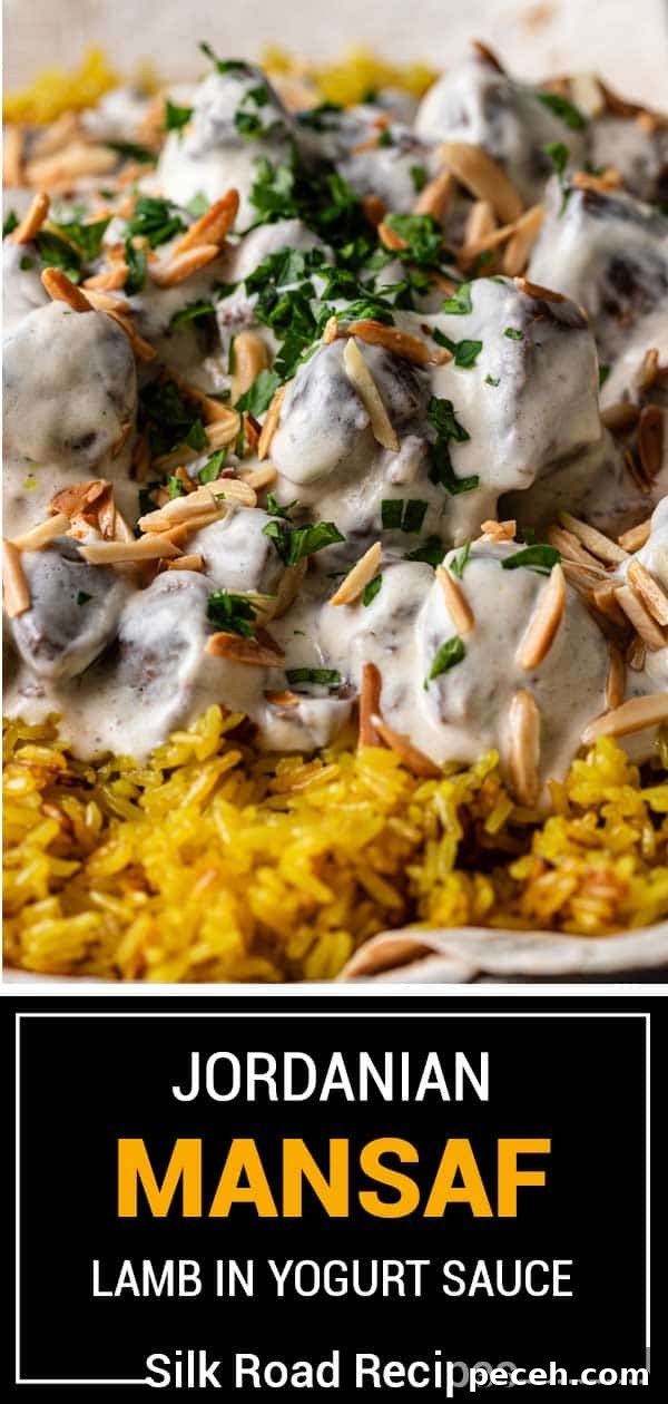 Authentic Jordanian Mansaf Recipe: Traditional Bedouin Feast 15 titled image (and shown) jordanian mansaf lamb in yogurt sauce