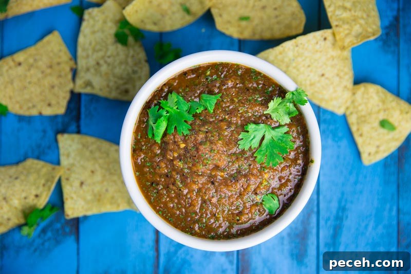 Big Green Egg Fire Roasted Salsa