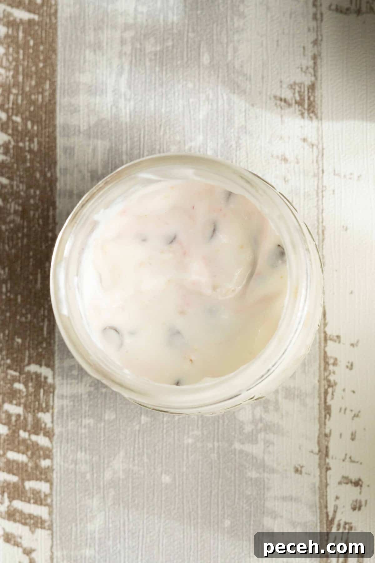 homemade chobani flip in jar