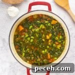 Vegetarian Sweet Potato Peanut Stew in Pot