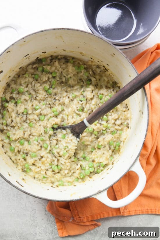 Why We Should Protect Wild Ramps and Their Habitat 8 Spring Ramp and Pea Risotto / Photo by Kerri Brewer / Katie Workman / themom100.com