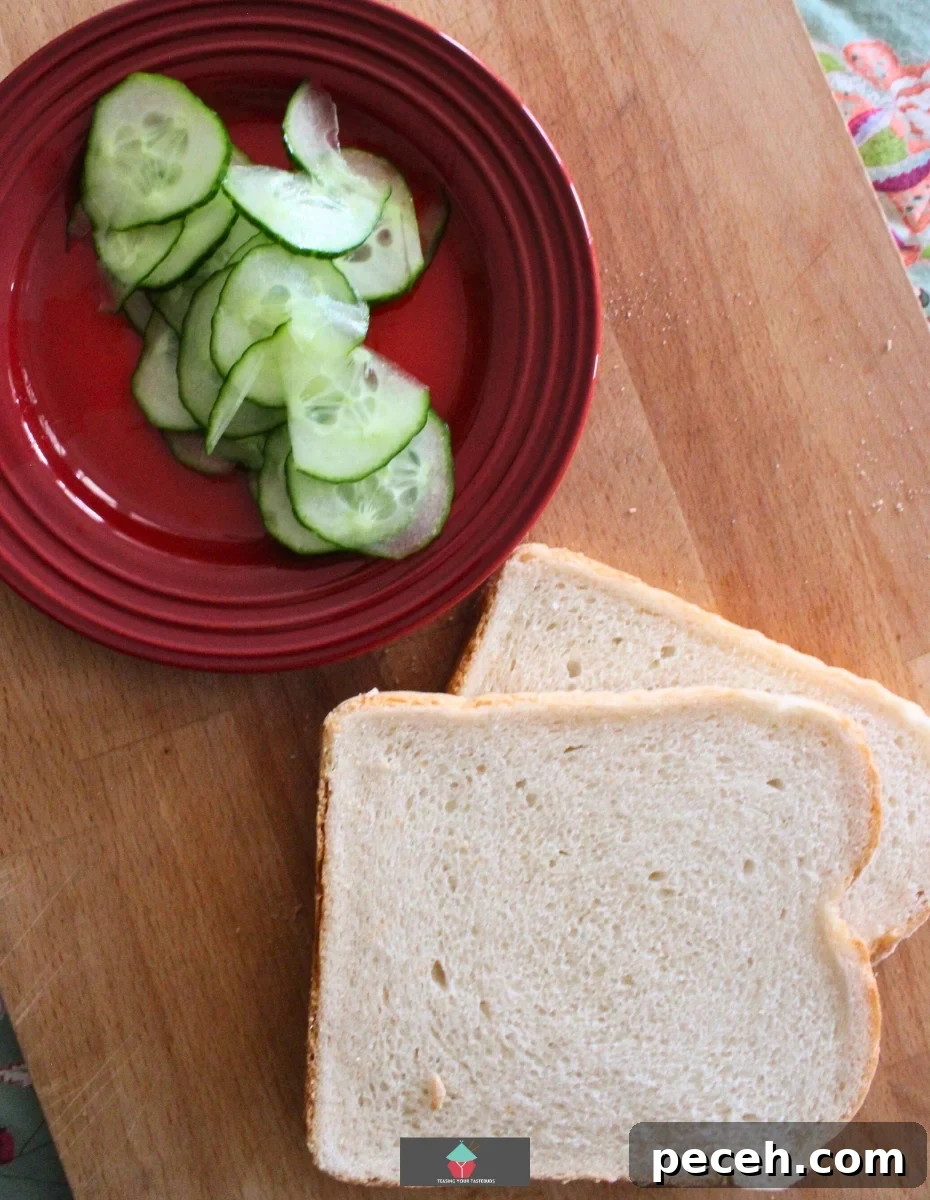 Cucumber Tea Sandwiches for Afternoon Gatherings 4 Cucumber Afternoon Tea Sandwiches, ingredients