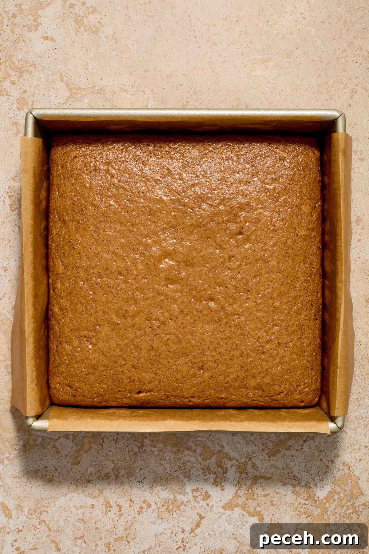 Vegan Chai-Spiced Layer Cake Recipe 10 Cake baked in the pan.