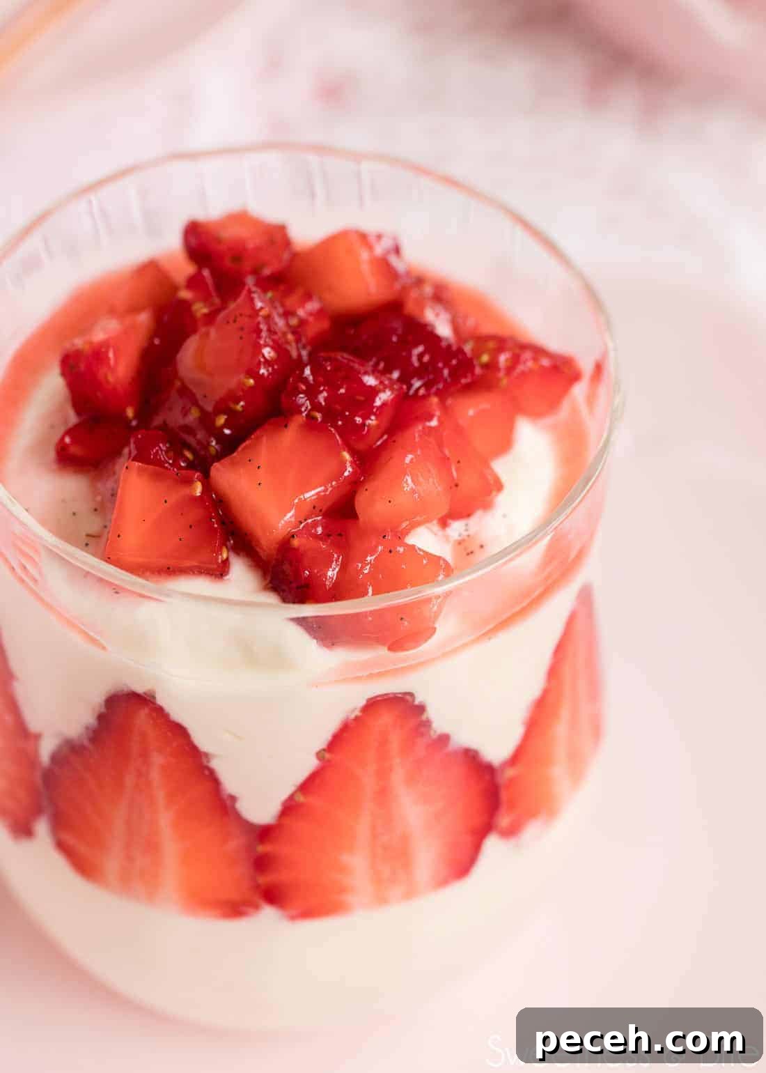 White Chocolate and Strawberry Mousse ~ by Sweetness & Bite
