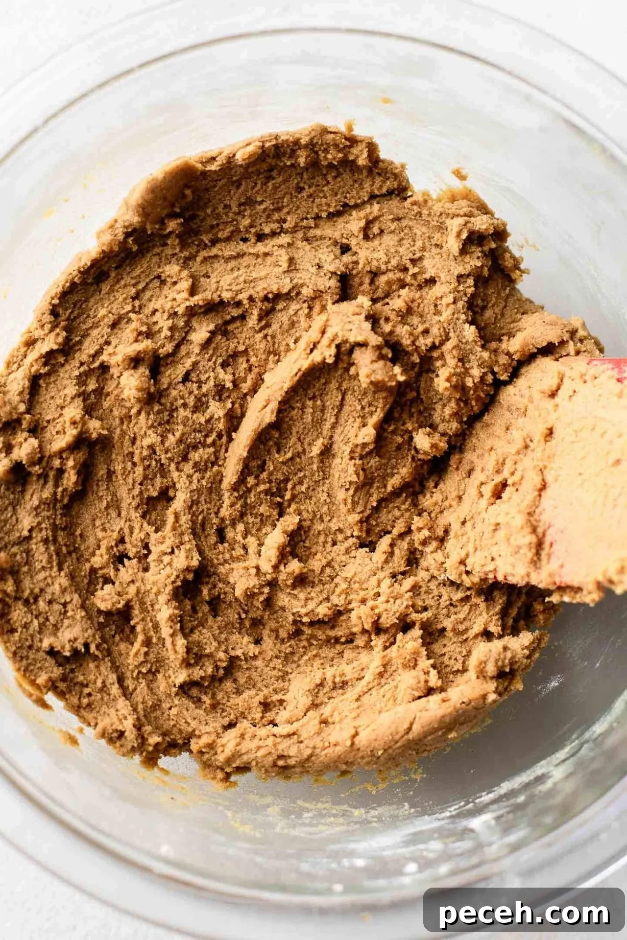 gingerbread cookie dough in bowl