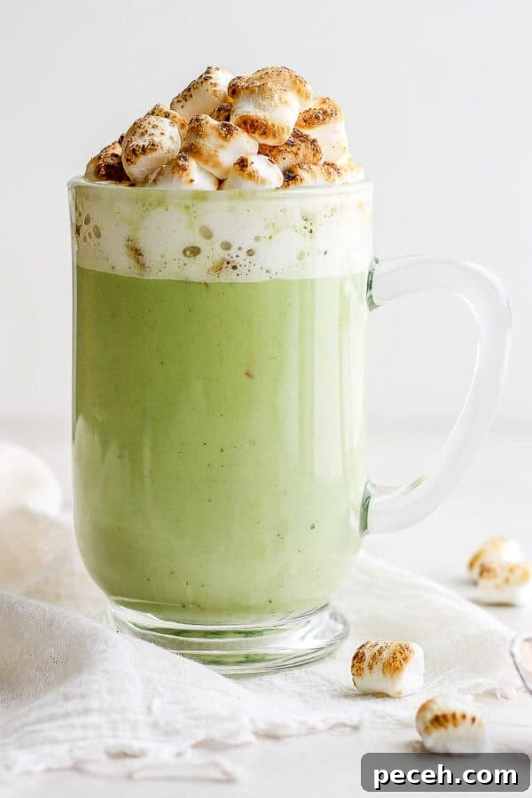 The best dairy free matcha white hot chocolate.