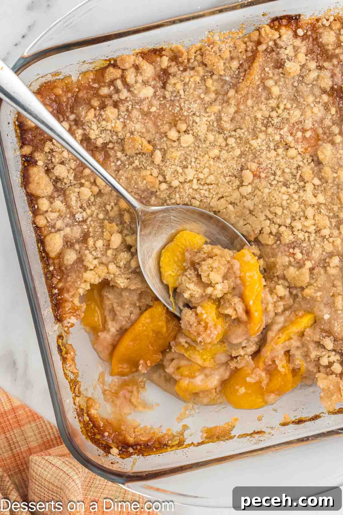 Perfect Peach Crumble Recipe for Summer Desserts 9 Peach Crumble being served.