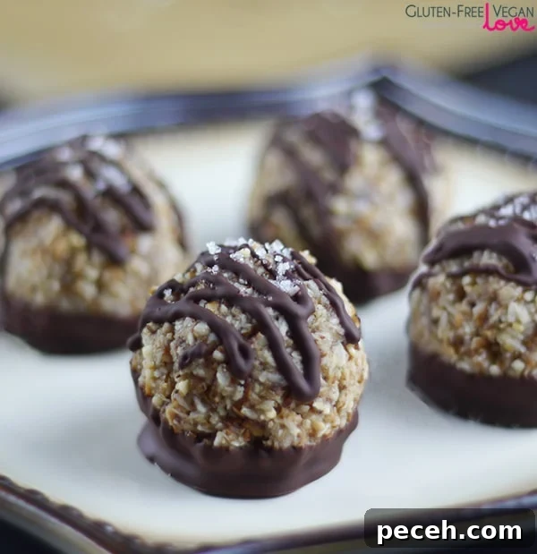 Gluten-Free Vegan German Chocolate Macaroons {with Easy Paleo & Raw Option}