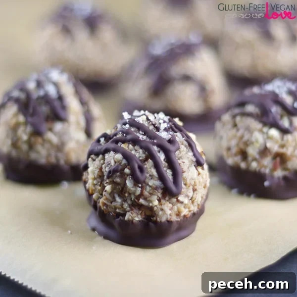 Gluten-Free Vegan German Chocolate Macaroons {with Easy Paleo & Raw Option}
