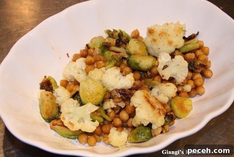 Roasted Brussels Sprouts, Cauliflower & Chickpea Bowl with Lemon Tahini 2 img 5205 1