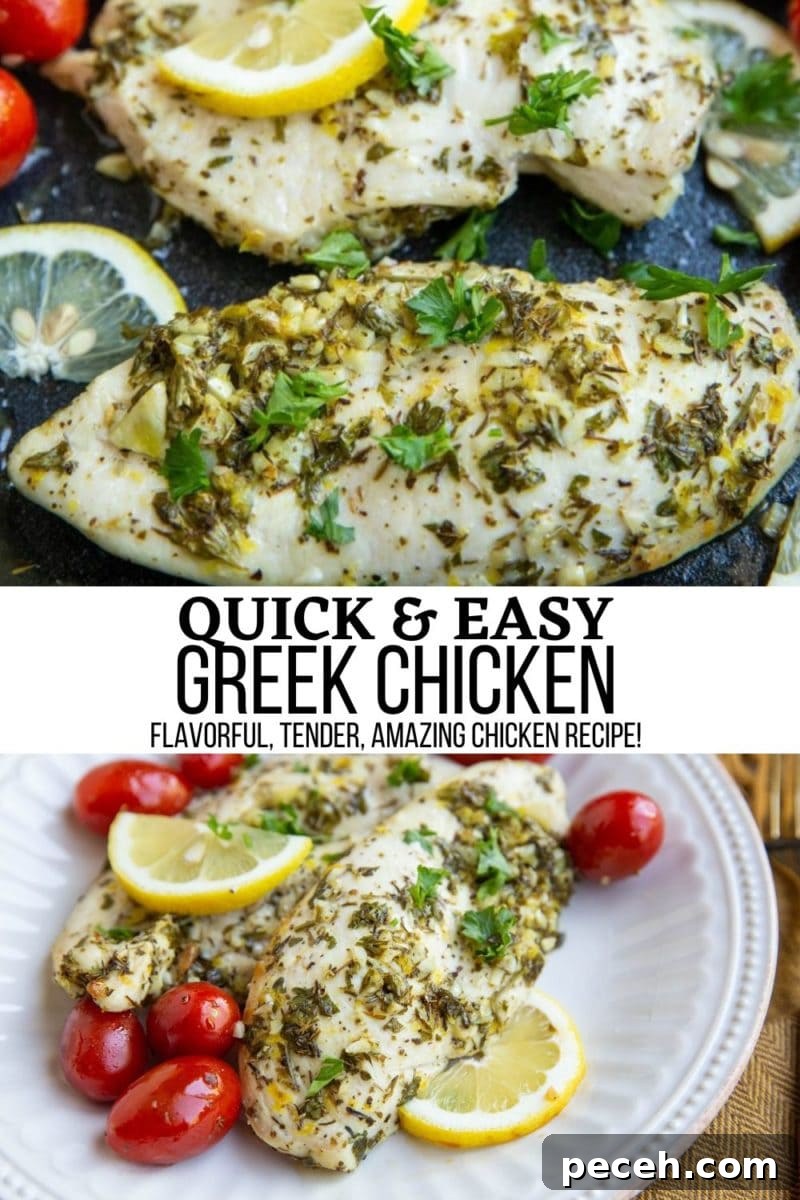 Greek Lemon and Oregano Chicken Breasts 6 Collage for Greek chicken