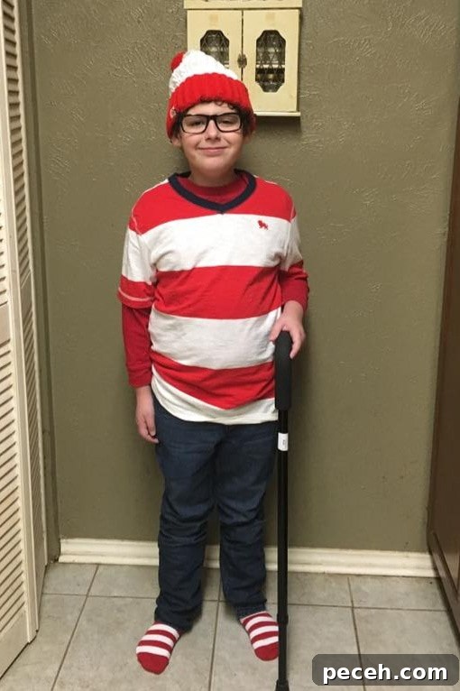 DIY Where's Waldo homemade Halloween costume