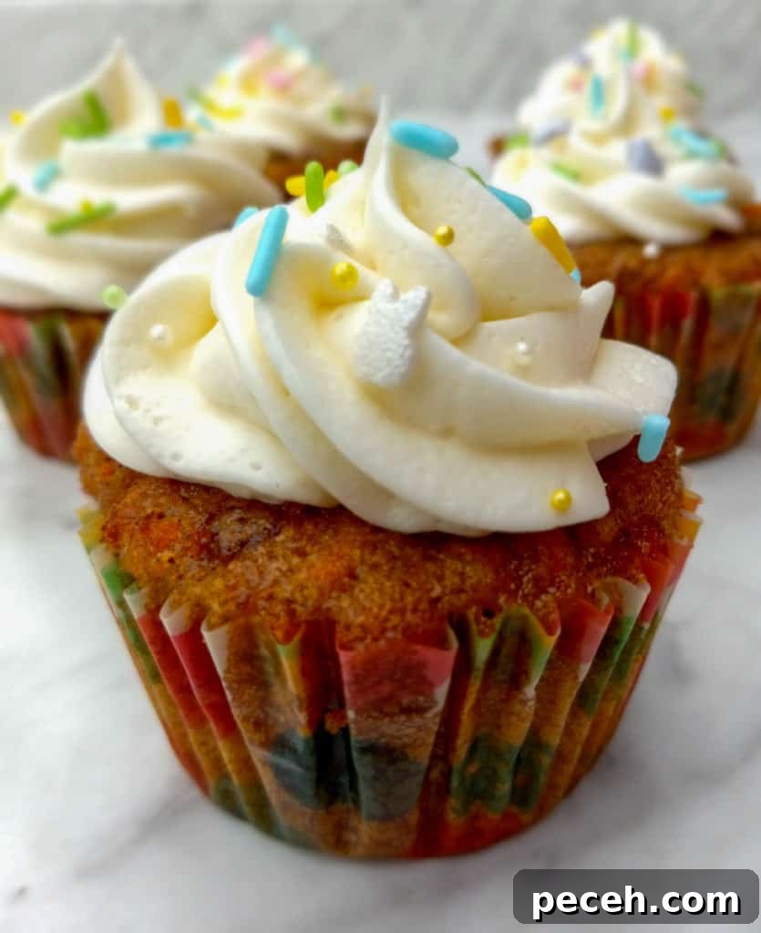 Amish Pineapple Carrot Cake with Pecans – Traditional Recipe 10 carrot cupcakes with sprinkles