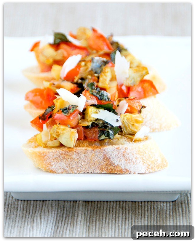 overloaded bruschetta