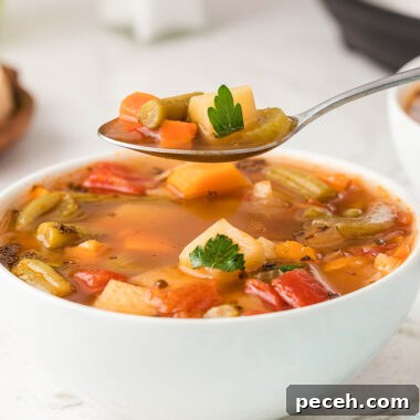 Bella Bucchiotti shares a recipe for easy Instant Pot vegetable soup.