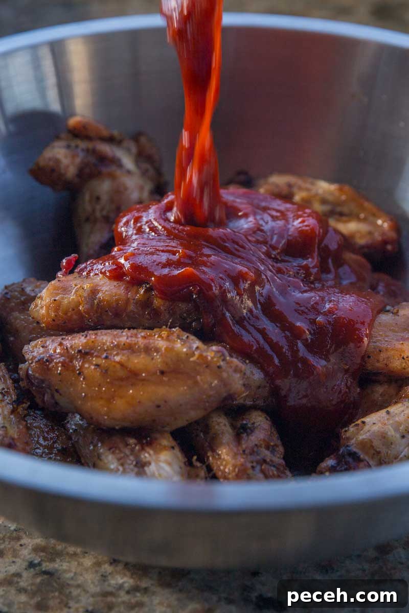 Spicy Korean Chicken Wings Recipe Smoked on a Big Green Egg 11 spicy smoked Korean chicken wings