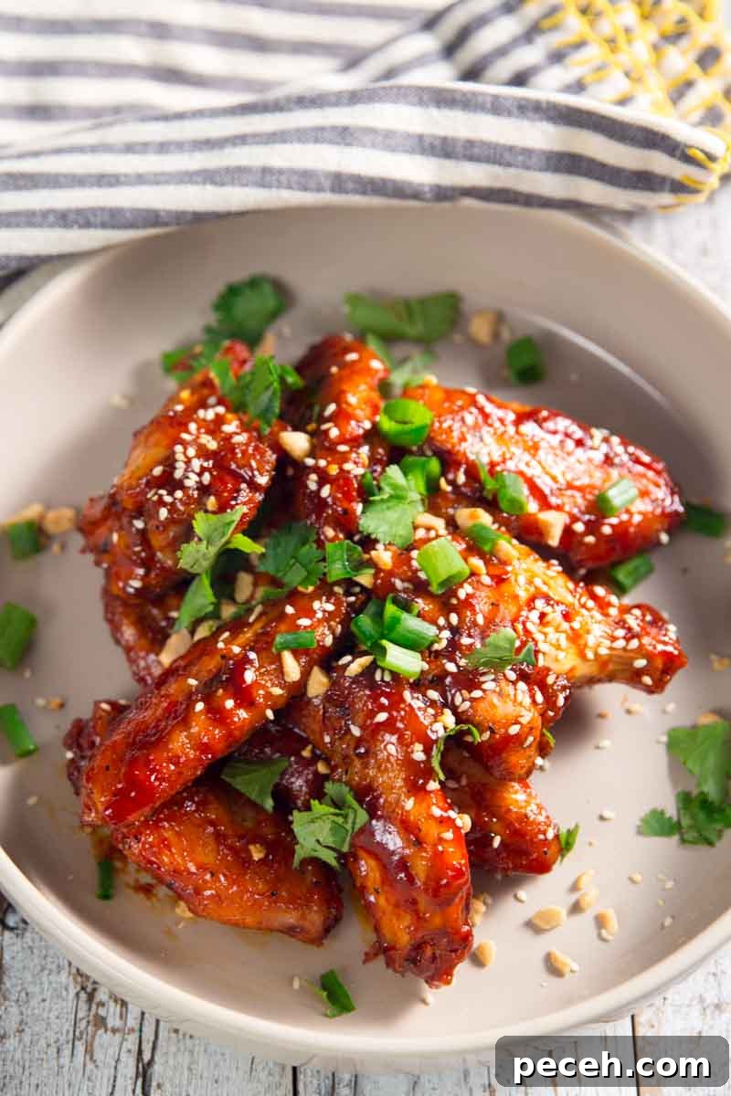 Spicy Korean Chicken Wings Recipe Smoked on a Big Green Egg 14 spicy smoked Korean chicken wings