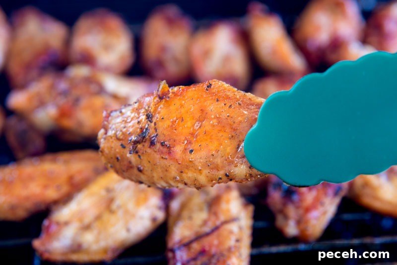 Spicy Korean Chicken Wings Recipe Smoked on a Big Green Egg 10 spicy smoked Korean chicken wings