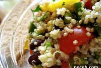 Quinoa & Feta Salad with Lemon Herb Dressing