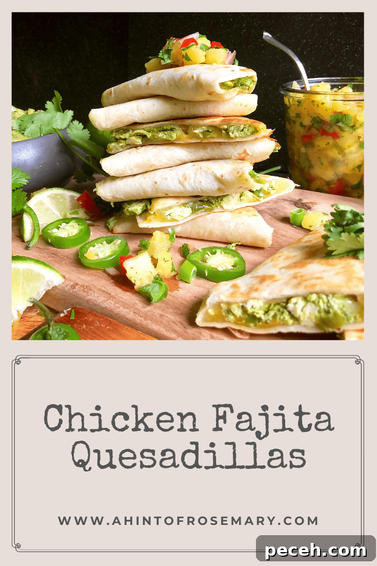 Chicken Fajita Quesadillas