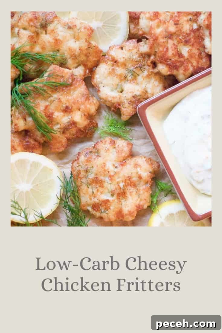 Low-Carb Cheesy Chicken Fritters